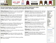 Tablet Screenshot of absoluteshakespeare.com